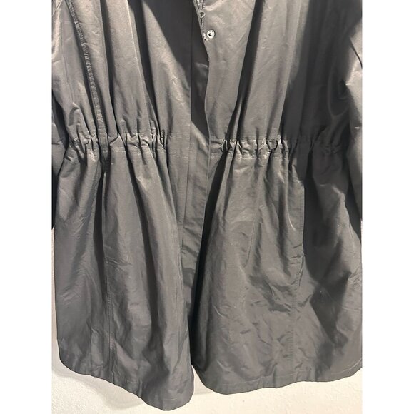 Eileen Fisher Black Stand Collar Jacket Soft Shell Black 1X Women's Coat Nylon - Picture 2 of 7